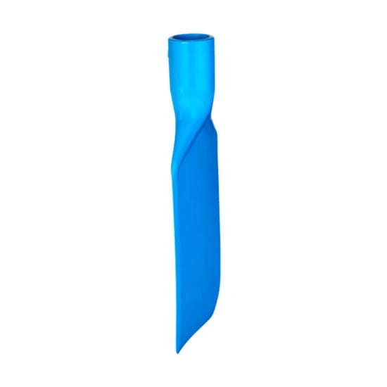 Vikan Paddle Scraper with flexible blue blade, 220mm, ideal for efficient food scraping and cleaning in kitchens.