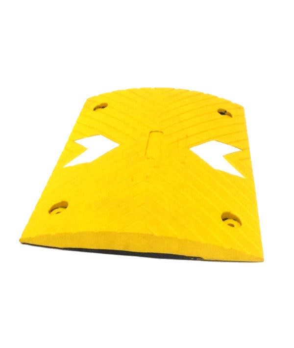Speed Hump, rubber, 50mm high, 500W x 400D, Yellow