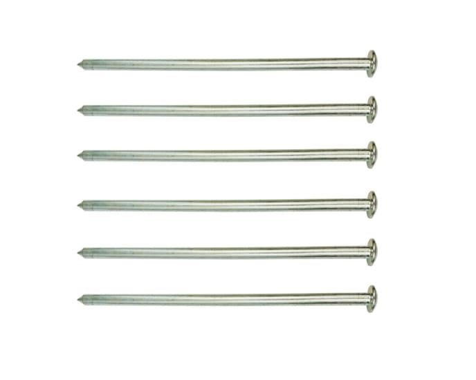 Durable 6 Piece Asphalt Anchoring Kit with 300mm spikes for secure wheelstops and speed humps in outdoor projects.