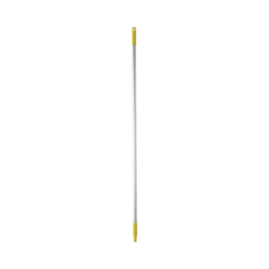 Vikan Aluminium Handle Yellow, 1500mm: durable cleaning tool with color-coded grip for hygiene and easy identification.