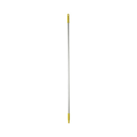 Vikan Aluminium Handle Yellow, 1500mm: durable cleaning tool with color-coded grip for hygiene and easy identification.