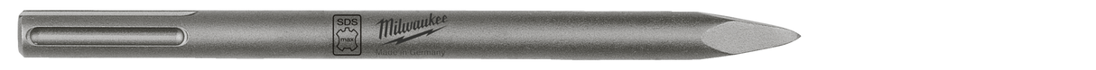 Milwaukee SDS Max 280MM pointed chisel, designed for heavy-duty concrete demolition and precise chiseling tasks.