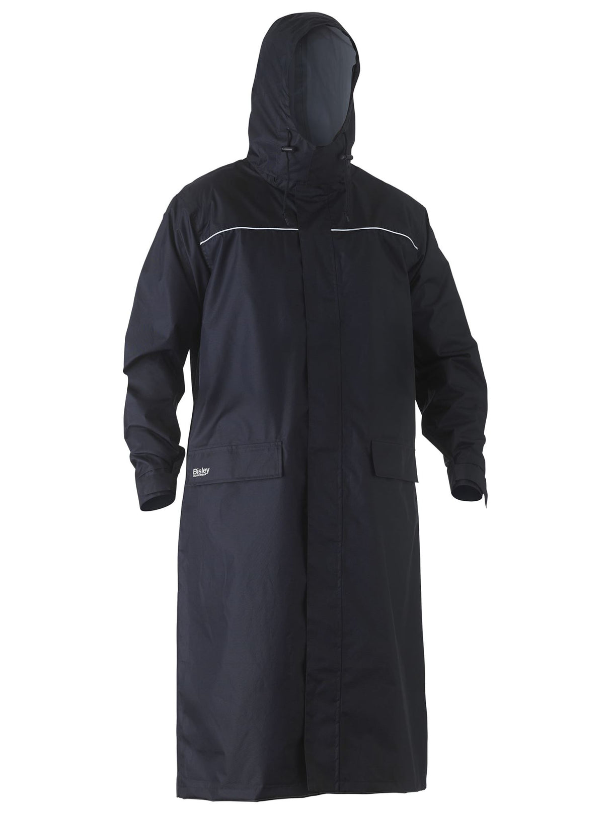 Bisley, Long Rain Coat, BJ6962 - Navy (Size: XS)