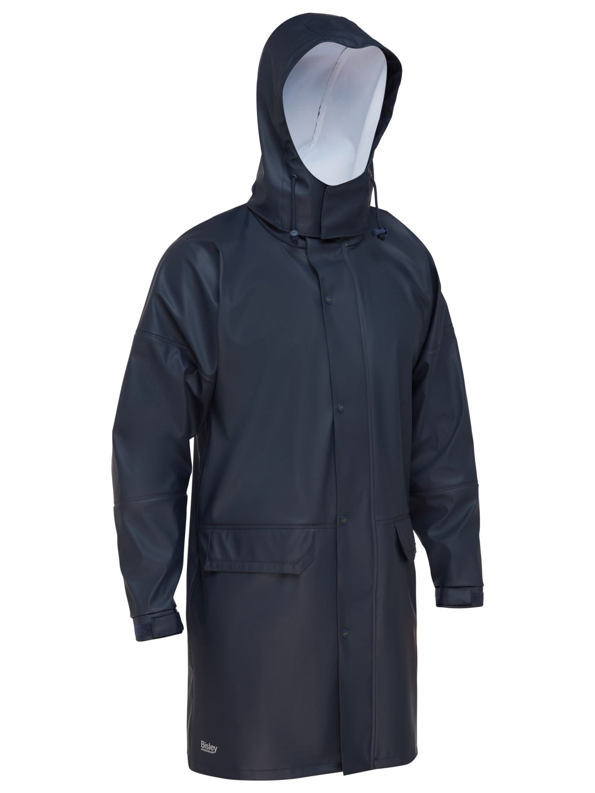Bisley, Stretch PU Rain Coat, BJ6835 - Navy - SM