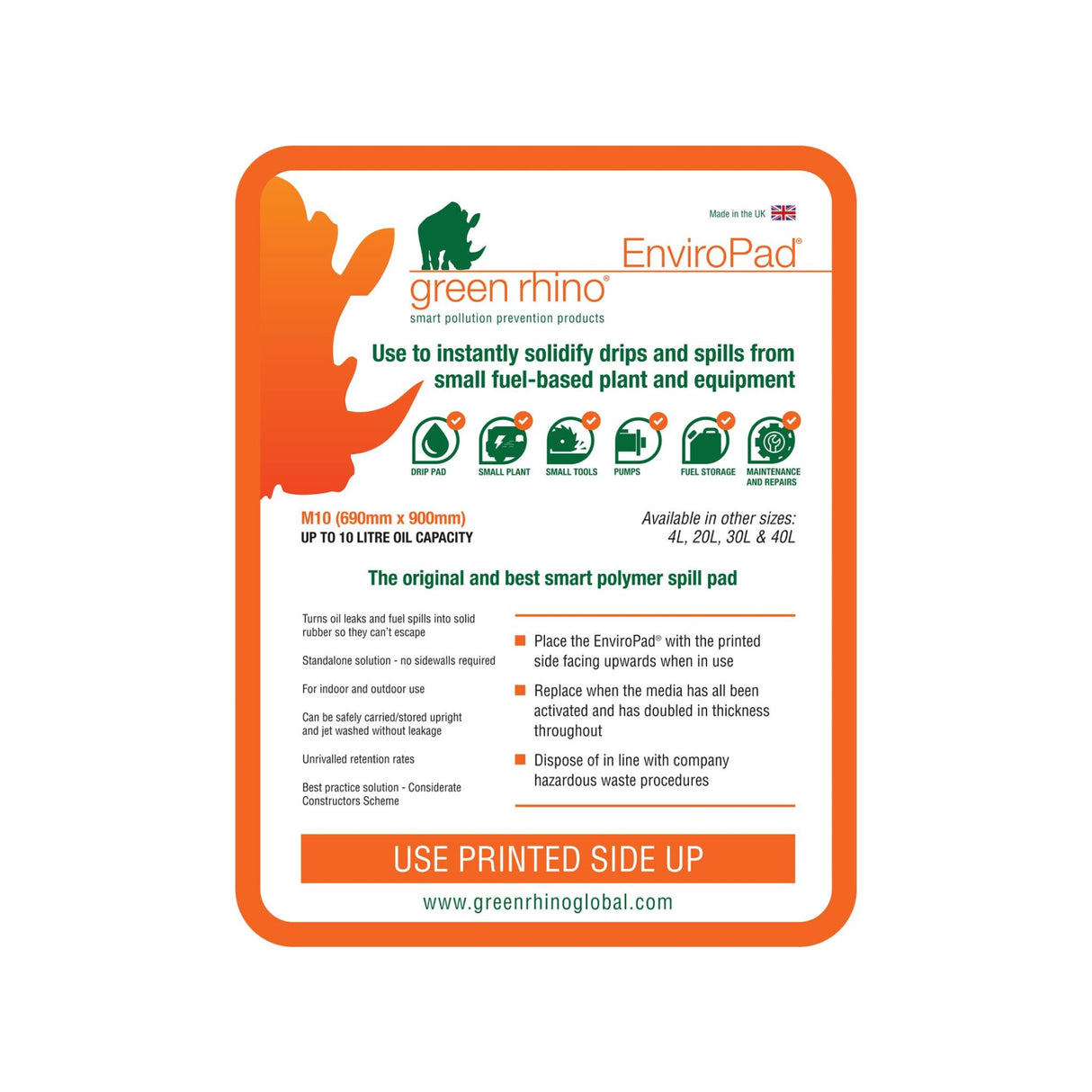 Enviropad Spill Pad - Medium