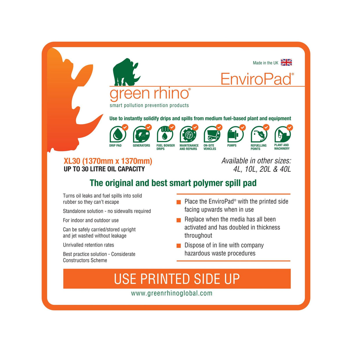 Enviropad Spill Pad - X Large