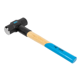 OX Pro 6lb Mini Sledge Hammer with a durable carbon steel head and 400mm hickory handle for heavy-duty tasks and precision strikes.