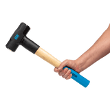Durable OX Pro 6lb Mini Sledge Hammer with hickory handle and carbon steel head for precise striking and heavy-duty tasks.