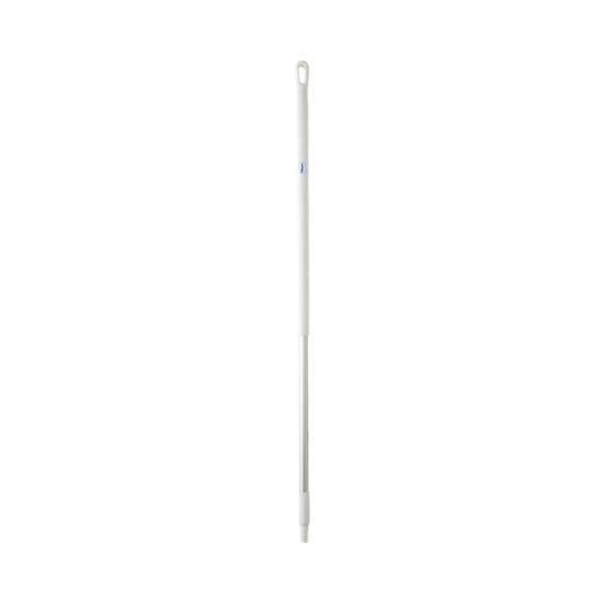 Ergonomic Vikan Aluminium Handle in White, 1310mm, designed for comfort, durability, and compatibility with Vikan cleaning tools.