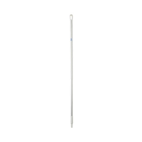 Ergonomic Vikan Aluminium Handle in White, 1310mm, designed for comfort, durability, and compatibility with Vikan cleaning tools.