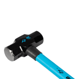 Heavy-duty OX Trade sledge hammer with 4.5kg fibreglass handle, steel head for durability, and shock-absorbing grip for control.