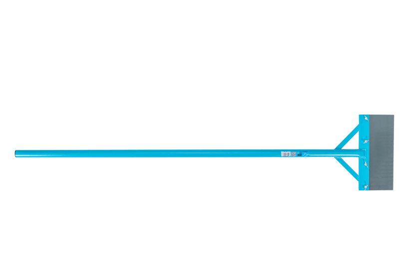 All-steel OX Trade 300mm Floor Scraper, 1500mm long with powder-coated finish and versatile blade options for efficient scraping.