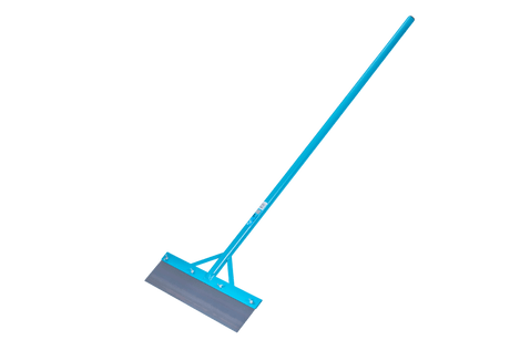 All-steel OX Trade 500mm Floor Scraper, lightweight with a powder-coated finish, versatile for scraping tasks and includes a replacement blade.