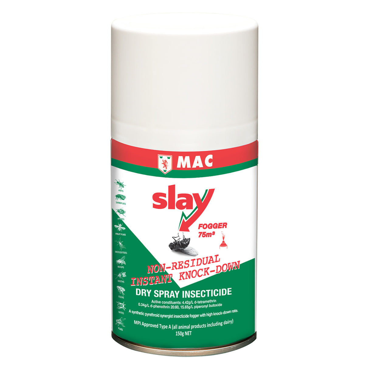 Slay Professional Dry Insecticide Fogger 150g - MAC