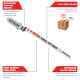 Diablo High Carbon Steel Jig Saw Blade - Wood 100mm Pack of 5