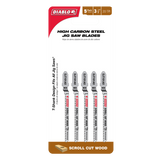 Diablo High Carbon Steel Jig Saw Blade Scroll Cuts 83mm Pack of 5