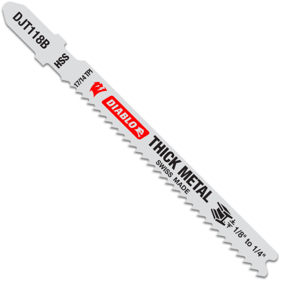 Diablo High Speed Steel Jig Saw Blade Thick Metal-92mm-Pack of 5 (Each)