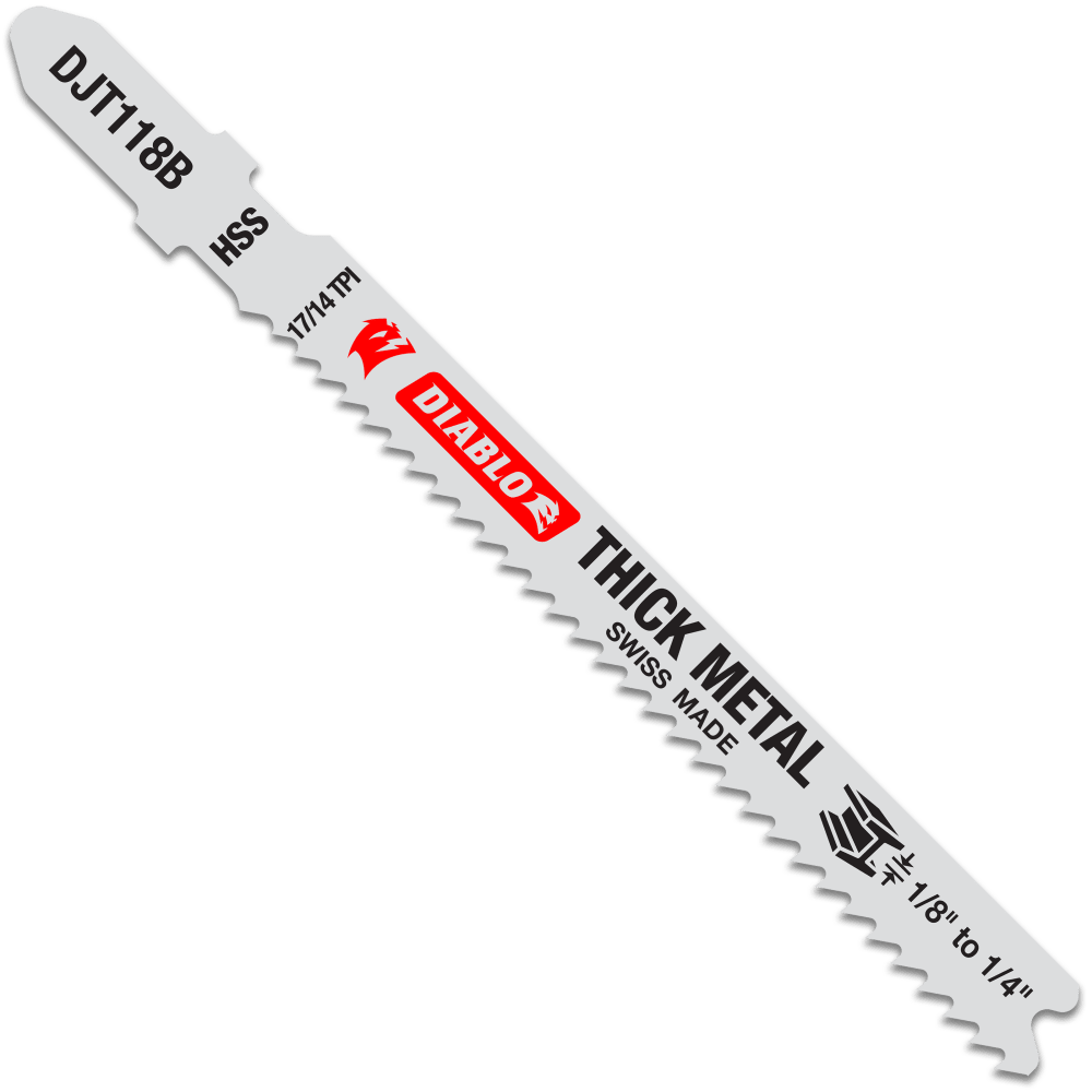 Diablo High Speed Steel Jig Saw Blade Thick Metal 92mm Pack of 5