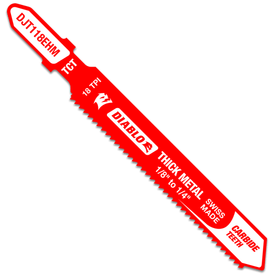 Diablo Tungsten Carbide Jig Saw Blade Thick Metal-83mm (Each)