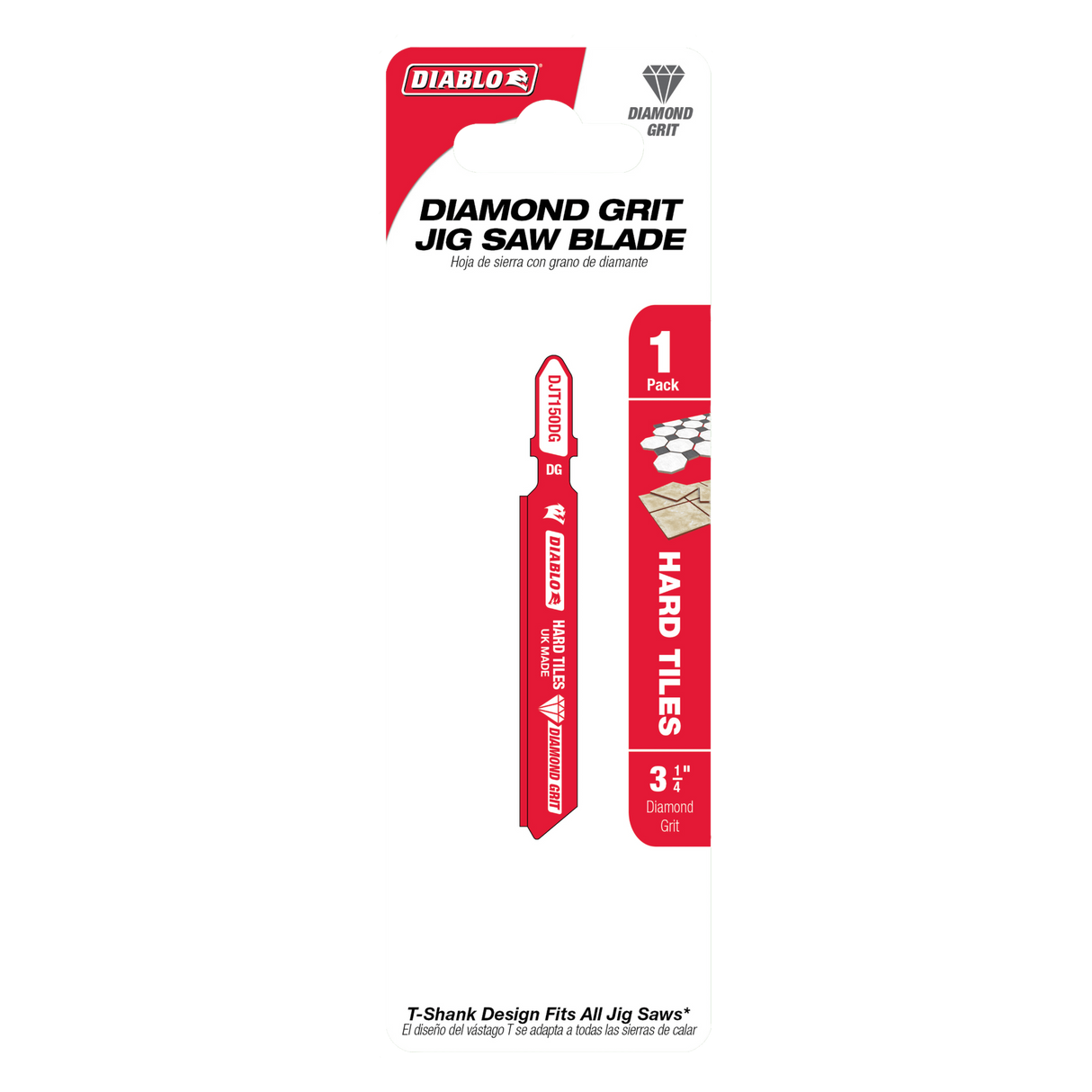 Diablo Diamond Grit Jig Saw Blade for Hard Tiles 82mm