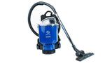 PACVAC Superpro Battery Backpack Vacuum Cleaner with HEPA filter, Boost mode, and ergonomic design for efficient commercial cleaning.