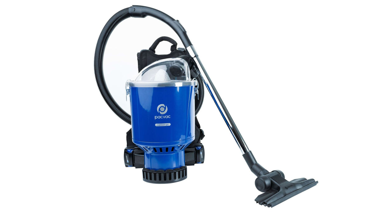 PACVAC 18Vx2 SuperPro Go Backpack Vacuum Cleaner Cordless