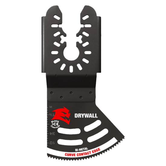 Diablo Bi-Metal Multi-Tool Blade for drywall, 40x51mm, features ultra-hardened edge and Black I.C.E. for clean, precise cuts.