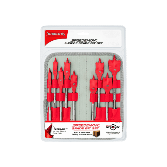 Diablo SPEEDemon Spade Bit Set-152mm-9 Piece (Each)