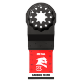 Diablo Starlock carbide blade for metal, 40mm x 32mm, features long-lasting teeth and optimized geometry for fast, clean cuts.