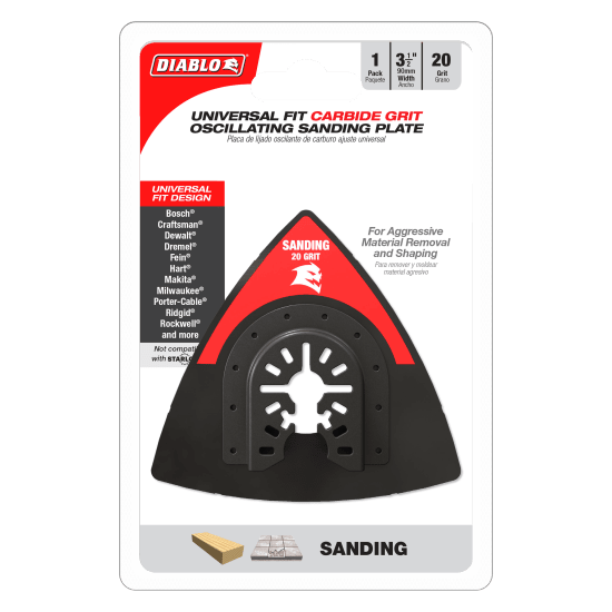 Diablo Carbide Grit Multi-Tool Sanding Plate-90mm (Each)