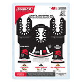 Diablo Universal Fit Bi-Metal Multi-Tool Blade Set Pack of 3