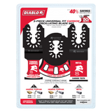 Diablo Universal Fit Carbide Multi-Tool Blade Set Pack of 3