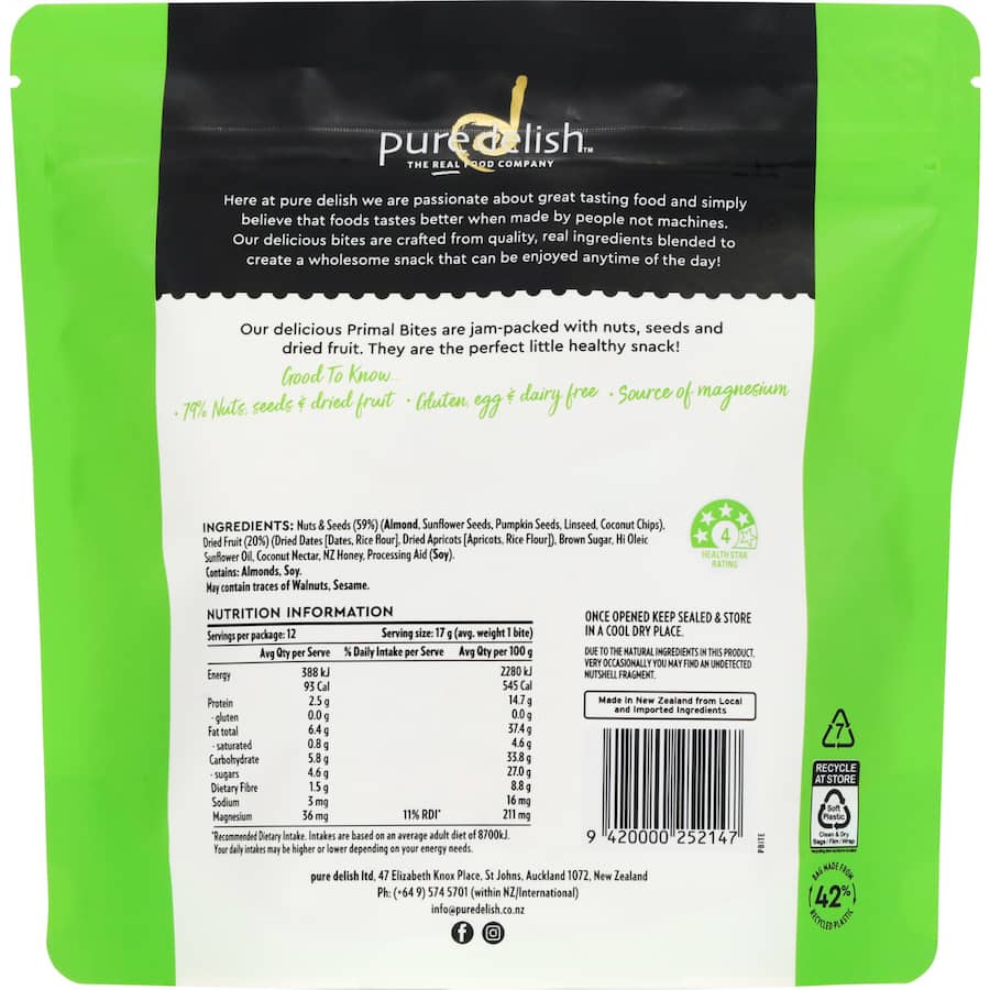 Pure Delish Snack Bites Primal Bites