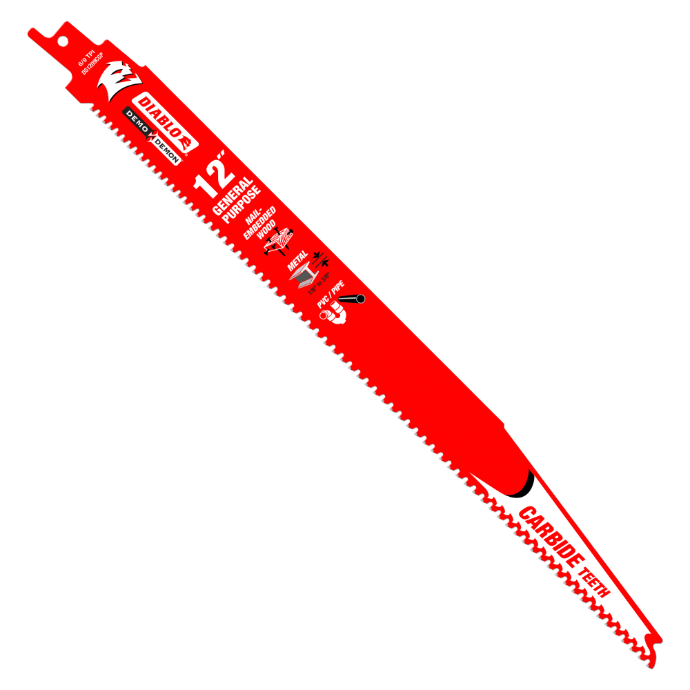 Diablo Demo Demon Carbide General Purpose Recip 12 inch Pack of 3