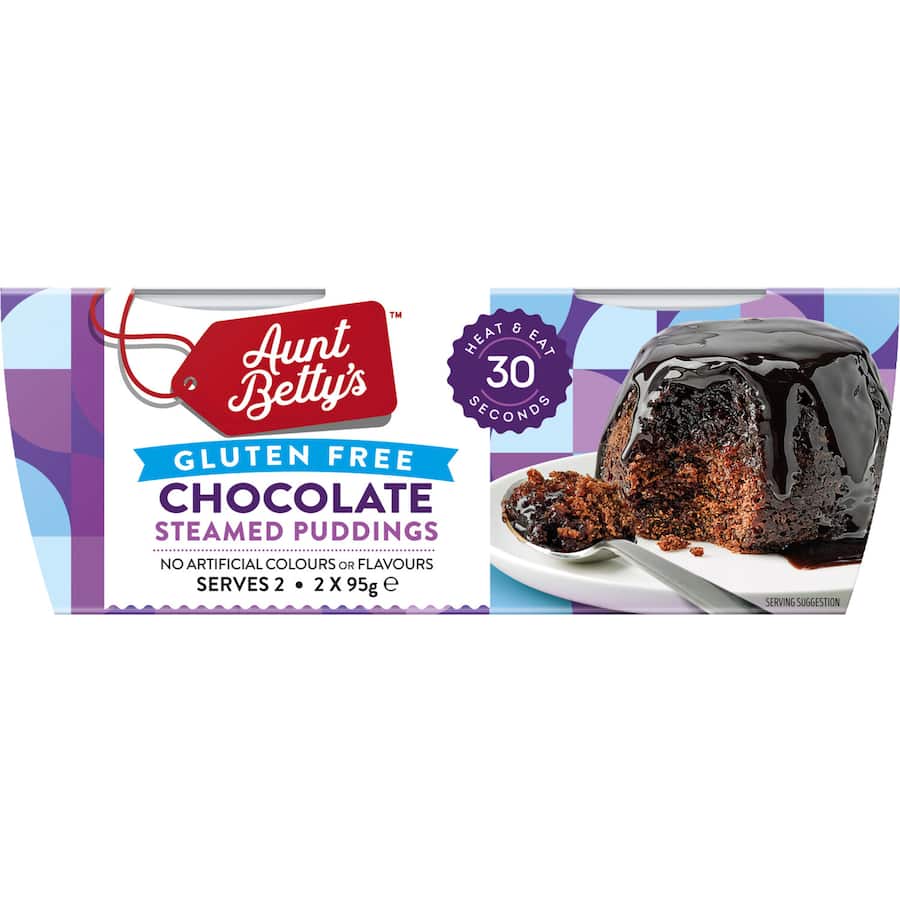 Aunt Bettys Gluten Free Steamed Pudding Chocolate 190g