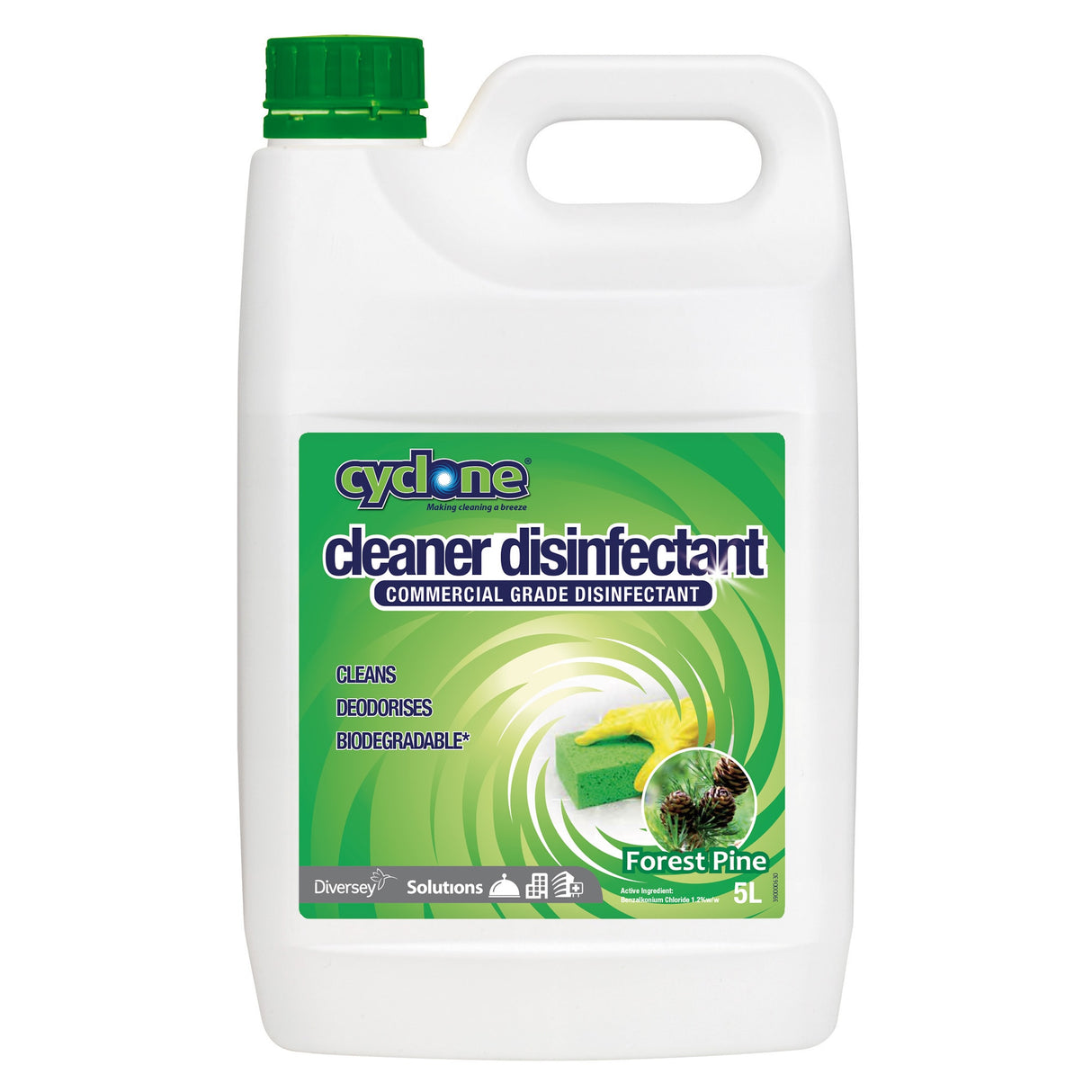 Cyclone Commercial Grade Cleaner & Disinfectant 5L