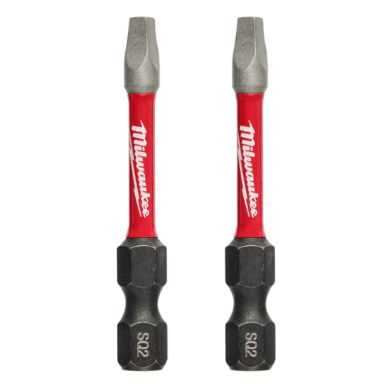 Milwaukee Shockwave Power Bit Square Recess #2-50mm-Pack of 2 (Each)