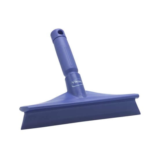 Vikan Hand Squeegee in purple, 245mm, ultra-hygienic design for easy cleaning of food prep surfaces.