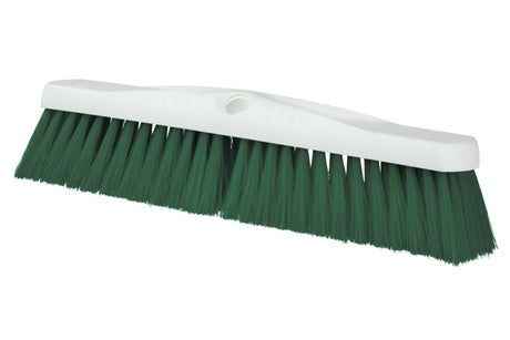 Browns Hygiene Platform Broom Head Green-450mm with durable synthetic bristles for effective sweeping in hygiene-sensitive areas.