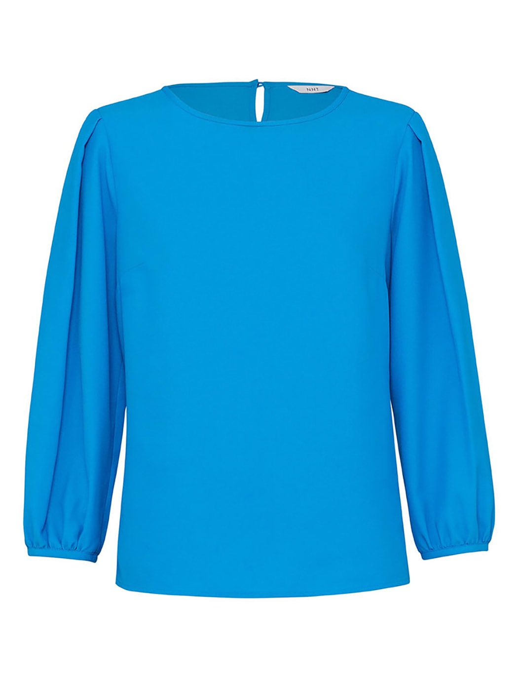 NNT, French Georgette 3/4 Sleeve Top, CATUPM - CYAN BLUE (Size: 08)