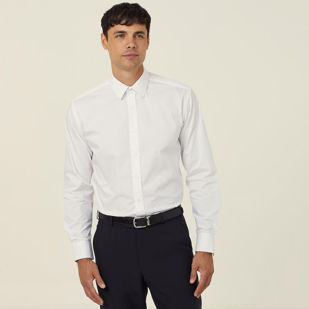 NNT, Avignon Stretch Shirt, CATJDD - White (Size: 38)
