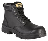 Hard Yakka, Gravel Lace up Safety Boot - Black (Size: 07)