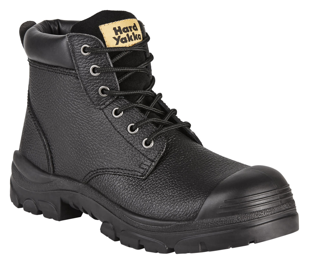 Hard Yakka, Gravel Lace up Safety Boot - Black - 10
