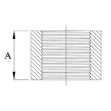 Stainless Steel Socket Coupling BSP 2"