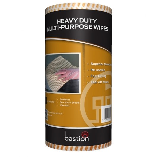 Bastion Heavy Duty Wipes - Cappuccino 50cm x 30cm (Roll)