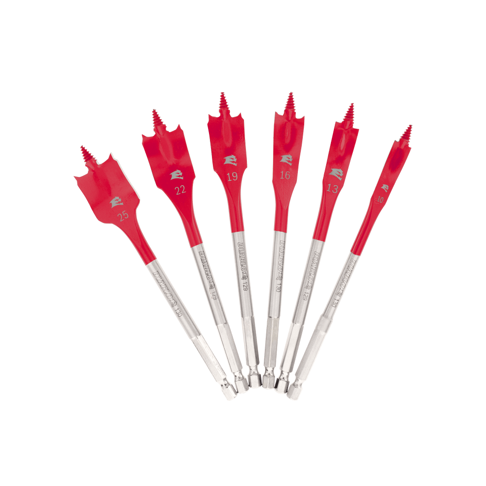 Diablo SPEEDemon Spade Bit Set Set of 6
