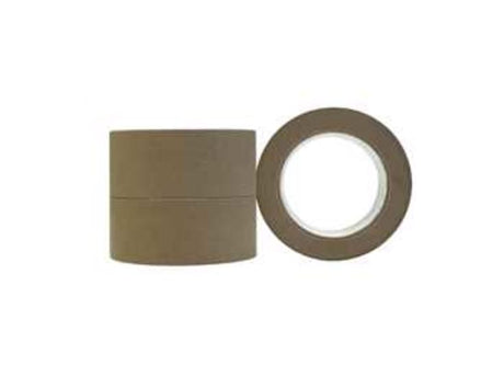 Eco-friendly 24mm x 50m Paper Packaging Tape roll, offers strong adhesion, hand-tearable, and resistant to box shock.