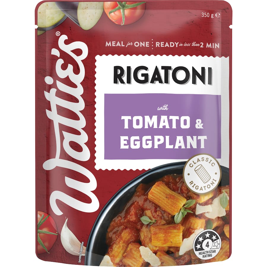 Wattie's Pasta Meal Rigatoni Tomato & Eggplant