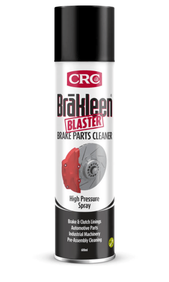 CRC Brakleen Blaster 6 Pack with 2 CRC Beanies, featuring high-pressure cleaner for removing tough grease and deposits.