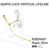 Petzl ASAP Lock Vertical Lifeline 20m
